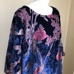 Skies are blue Lynleigh burnout vervet dress